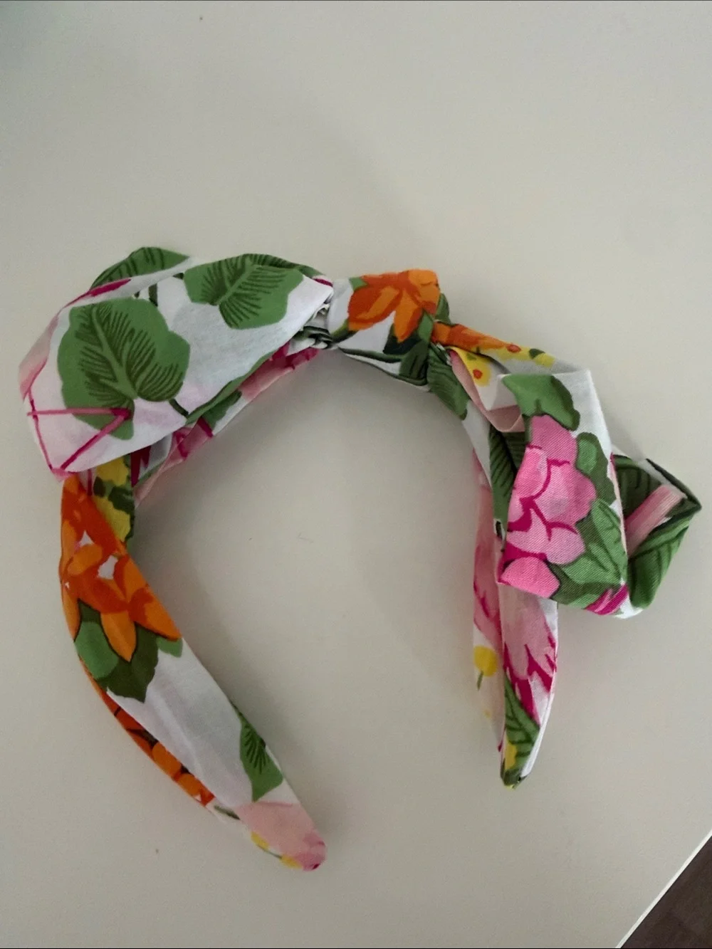 Janie and Jack White Tropical Flamingo Ruffle Dress with Matching Headband